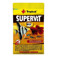 Tropical (Тропикал) Supervit - Сухой корм в форме хлопьев для всех видов аквариумных рыб (универсальный) (12 г) в E-ZOO