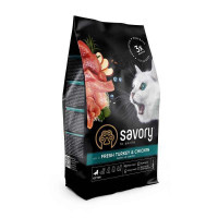 Savory (Сейворі) Kitten Fresh Turkey & Сhicken - Сухий корм з м'ясом індички і курки для кошенят всіх порід (400 г) в E-ZOO