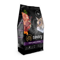 Savory (Сейвори) Fresh Lamb & Сhicken - Сухой корм с мясом ягненка и курицы для кастрированных котов (400 г) в E-ZOO