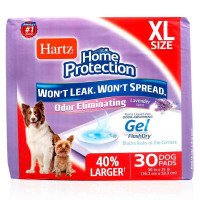 Hartz (Хартц) Home Protection Odor Eliminating Dog Pads XL - Суперпоглинаючі пелюшки для цуценят і собак великих порід зі знищувачем запаху та ароматом лаванди (76х53 см / 30 шт.) в E-ZOO