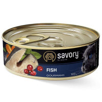 Savory (Сейвори) Cat Gourmand Fish - Влажный корм с рыбой для длинношерстных котов гурманов (400 г) в E-ZOO