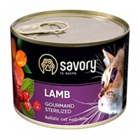Savory (Сейворі) Cat Gourmand Sterilized Lamb - Вологий корм c ягням для стерилізованих котів всіх порід (200 г) в E-ZOO