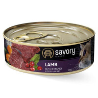 Savory (Сейвори) Cat Gourmand Sterilized Lamb - Влажный корм c ягненком для стерилизованных котов всех пород (200 г) в E-ZOO