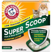 Arm and Hammer (Арм и Хаммер) Super Scoop Clumping Litter Fresh Scent - Наполнитель для кошачьего туалета, суперкомкующийся, с ароматизатором (9,07 кг)