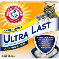 Arm and Hammer (Арм и Хаммер) Ultra Last Clumping Litter - Наполнитель для кошачьего туалета, комкующийся с нейтрализатором запахов длительного действия (9,07 кг)