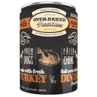 Oven-Baked (Овен-Бэкет) Tradition Dog Fresh Turkey&Vegetables - Консервированный беззерновой корм со свежим мясом индейки и овощами для собак (паштет) (354 г) в E-ZOO