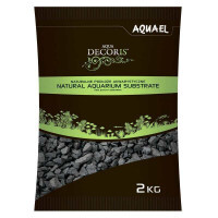AquaEL (АкваЭль) Natural Aquarium Substrate Basalt 2-4 mm - Базальтовый гравий для аквариума зернистостью 2-4 мм (2 кг)