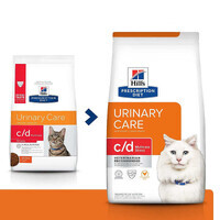 Hill's (Хиллс) Prescription Diet c/d Urinary Care Multicare Stress - Корм-диета для кошек с курицей для здоровья мочевыводящих путей и снижения стресса (1,5 кг New!)
