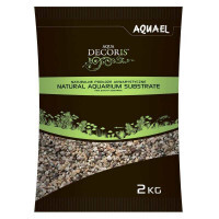 AquaEL (АкваЕль) Natural Aquarium Substrate 1,4-2 mm - Натуральний багатоколірний грунт для акваріума зернистістю 1,4-2 мм (2 кг) в E-ZOO