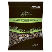 AquaEL (АкваЭль) Natural Aquarium Substrate 5-10 mm - Натуральный многоцветный гравий для аквариума зернистостью 5-10 мм (2 кг)