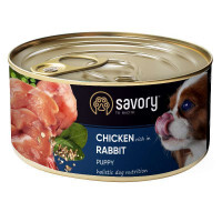 Savory (Сейвори) Chicken Rabbit Puppy - Влажный корм с кроликом и курицей для щенков (200 г)