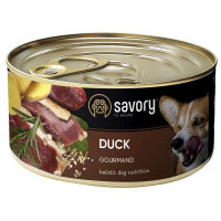 Savory (Сейвори) Dog Gourmand Duck - Влажный корм с уткой для взрослых собак гурманов всех пород (200 г)
