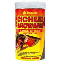 Tropical (Тропикал) Cichlid&Arowana Large Sticks - Сухой корм в палочках для больших цихлид и взрослых арован (1 л) в E-ZOO