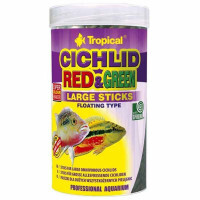 Tropical (Тропикал) Cichlid Red & Green Large Sticks - Сухой корм в палочках для взрослых особей крупных видов всеядных цихлид (1 л)