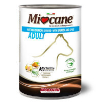 MioCane (Міокане) Adult Salmon and spelled - Консервований корм з лососем і полбою для собак всіх порід (паштет) (400 г) в E-ZOO