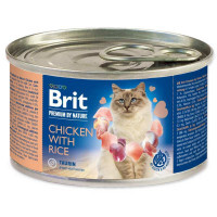 Brit Premium (Бріт Преміум) by Nature Chicken with Rice - Вологий корм з куркою та рисом для дорослих котів (паштет) (200 г) в E-ZOO