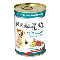 Healthy (Хэлси) All days - Консервированный корм с тунцом и рисом для собак (паштет с кусочками) (400 г) в E-ZOO