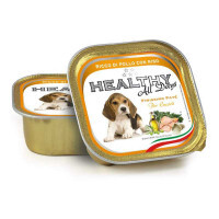 Healthy (Хэлси) All days - Консервированный корм с курицей и рисом для щенков (паштет с кусочками) (150 г)