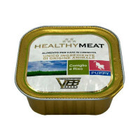 Healthy (Хэлси) Meat - Консервированный корм с кроликом и рисом для щенков (паштет) (150 г)