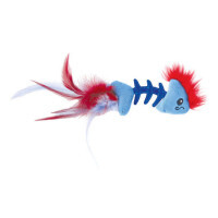 Petstages (Петстейджес) Feather Fish Bone – Игрушка для котов, рыбка с перьями (5х19х2 см) в E-ZOO