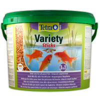 Tetra (Тетра) Pond Variety Sticks - Корм из трех разных типов палочек для всех видов прудовых рыб (10 л)