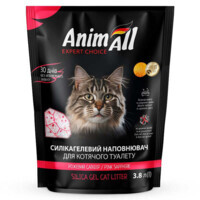AnimAll (ЕнімАлл) Cat litter Pink sapphire - Наповнювач сілікагелевий Рожевий сапфір для котячого туалету (3,8 л) в E-ZOO