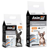 AnimAll (ЭнимАлл) Puppy Training Pads - Пеленки тренировочные с активированным углем для щенков и собак (60х60 см / 10 шт.)