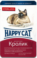 Happy Cat (Хэппи Кэт) Sterilized - Консервированный корм с кроликом для стерилизованных котов (кусочки в соусе) (100 г)