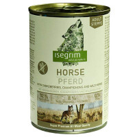 Isegrim (Изегрим) Horse pure with Chokeberries Champignons & Wild Herbs - Консервованный корм с кониной, рябиной, грибами и дикорастущими травами (400 г)
