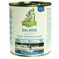 Isegrim (Изегрим) Junior Salmon with Millet Blueberries&Wild Herbs - Консервованный корм с лососем, просом, черникой и дикорастущими травами для щенков (800 г) в E-ZOO