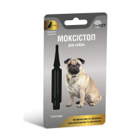 Pro VET (ПроВет) Моксистоп - Капли антигельминтные на холку для собак (1 пипетка) (4-10 кг)
