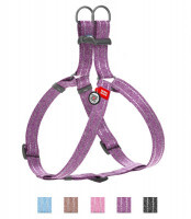 Collar (Коллар) WAUDOG Re-cotton - Шлея светоотражающая для собак из восстановленного хлопка (1,5х40-55 см) в E-ZOO