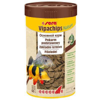 Sera (Сера) Vipachips Nature - Основний корм у вигляді чіпсів для всіх донних риб (250 мл) в E-ZOO