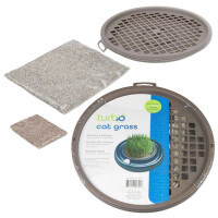 Coastal (Костал) Turbo Cat Grass - Комплект для выращивания травы для котов (контейнер, зёрна пшеницы, вермикулит) (Комплект)