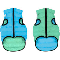 Collar (Коллар) AiryVest Lumi - Двостороння курточка, що світиться в темряві для собак (салатова/блакитна) (XS25 (22-25 см)) в E-ZOO