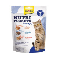 GimCat (ДжимКэт) Nutri Pockets Sea Mix - Лакомства для котов Морской микс (150 г)