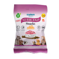 Mediterranean Natural (Медітераніан Натурал) Serrano Snacks Sardine – Натуральні ласощі з сардиною для котів, що сприяють виведенню грудочок шерсті з ШКТ (50 г) в E-ZOO