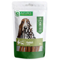 Nature's Protection (Нейчерес Протекшн) Rabbit sticks - Лакомство для дрессировки взрослых собак, палочки из мяса кролика (75 г)