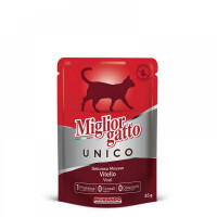 Morando (Морандо) Migliorgatto Unico Veal - Консервированный корм с телятиной для взрослых кошек (85 г) в E-ZOO