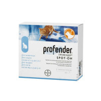 Profender (Профендер) by Bayer Animal - spot-on - Капли от гельминтов для кошек (1 пипетка)