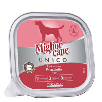 Morando (Морандо) Migliorcane Unico Ham - Консервований корм з шинкою для собак середніх порід (паштет) (300 г) в E-ZOO