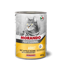 Morando (Морандо) Professional Adult Chicken and Turkey - Консервированный корм с курицей и индейкой для взрослых кошек (паштет) (400 г)