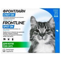 Frontline Spot On Cat (Фронтлайн Спот-Он) by Boehringer Ingelheim - Протипаразитарні краплі для котів від бліх, вошей і кліщів (1 піпетка) (0,5 мл) в E-ZOO