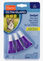 Hartz (Хартс) Ultra Guard One Spot - Капли для котов от яиц блох и их личинок (3 шт./уп.)