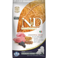 Farmina (Фармина) N&D Low Grain Dog Lamb & Blueberry Puppy Medium&Maxi - Низкозерновой сухой корм с ягненком и черникой для щенков средних и больших пород (2,5 кг) в E-ZOO фото №2 Farmina (Фармина) N&D Low Grain Dog Lamb & Blueberry Puppy Medium&Maxi - Низкозерновой сухой корм с ягненком и черникой для щенков средних и больших пород (2,5 кг) в E-ZOO