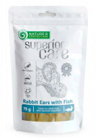 Nature's Protection (Нейчерес Протекшн) Superior Care Snacks Rabbit Ears With Fish – Лакомство с ушками кролика и рыбой для собак. (75 г)
