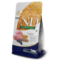 Farmina (Фармина) N&D Low Grain Cat Lamb & Blueberry Adult - Низкозерновой сухой корм с ягненком и черникой для взрослых котов (300 г)