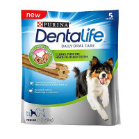 DentaLife (ДентаЛайф) Medium – Ласощі з м'ясом для підтримки здоров'я ротової порожнини у собак середніх порід (115 г) в E-ZOO