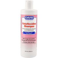 Davis (Дэвис) KetoHexidine Shampoo - Шампунь с 2% хлоргексидином и 1% кетоконазолом для собак и котов с заболеваниями кожи (355 мл)