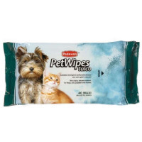 Padovan (Падован) Pet Wipes Talc - Очищающие салфетки с запахом талька для собак, кошек и щенков (40 шт./уп.) в E-ZOO